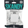 Выключатель 1-клавишный 10А IEK SKANDY SK-V01W арктический белый SK-V10-0-10-K01